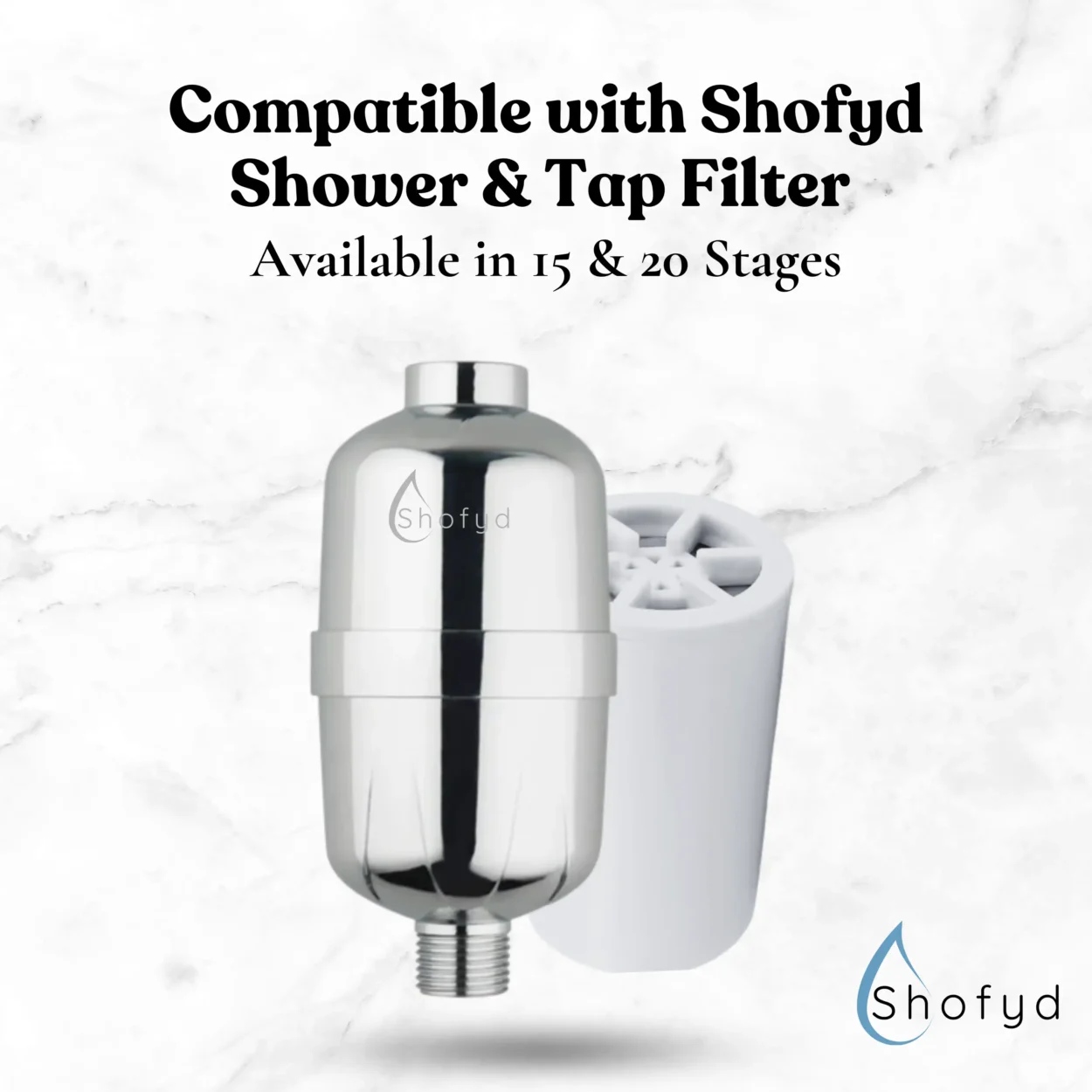 Cartridge for shofyd Shower & Tap Water Filter