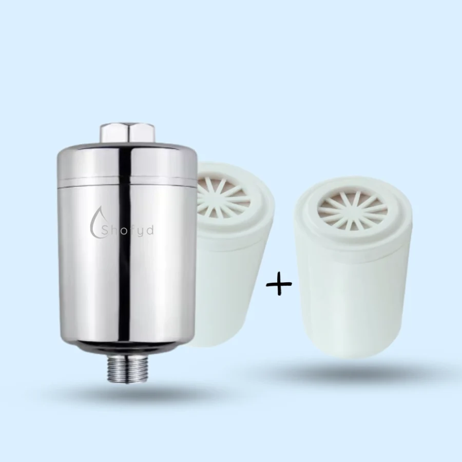 High-Performance Hard Water Filter for Tap & Shower Combo Pack