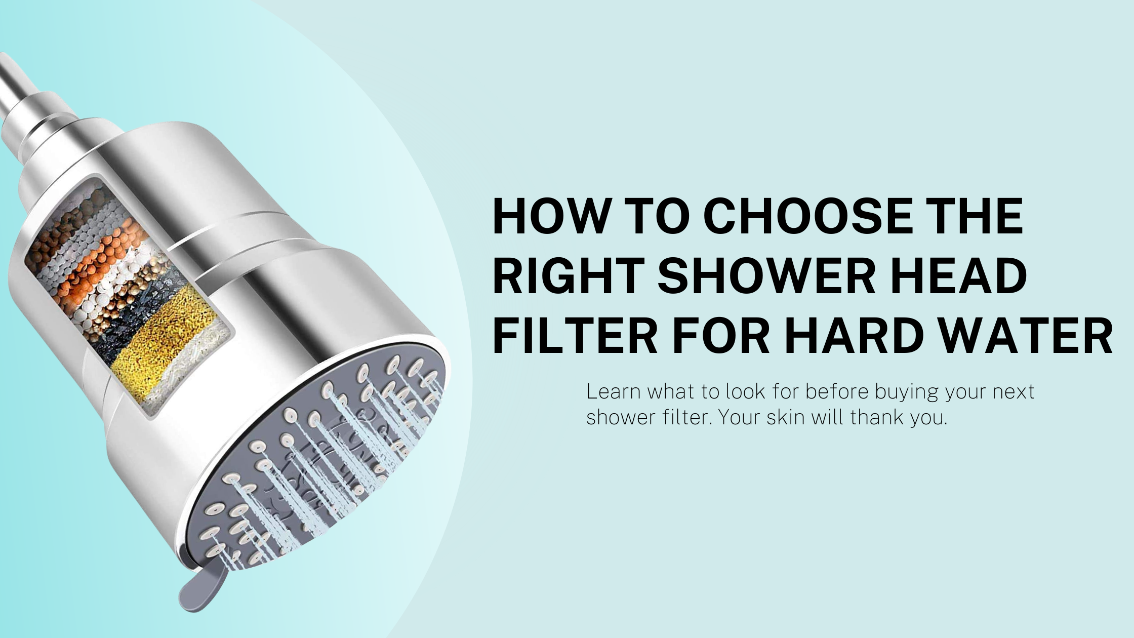 shower head filter for hard water
